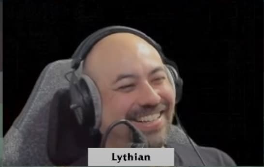Lythian on stream